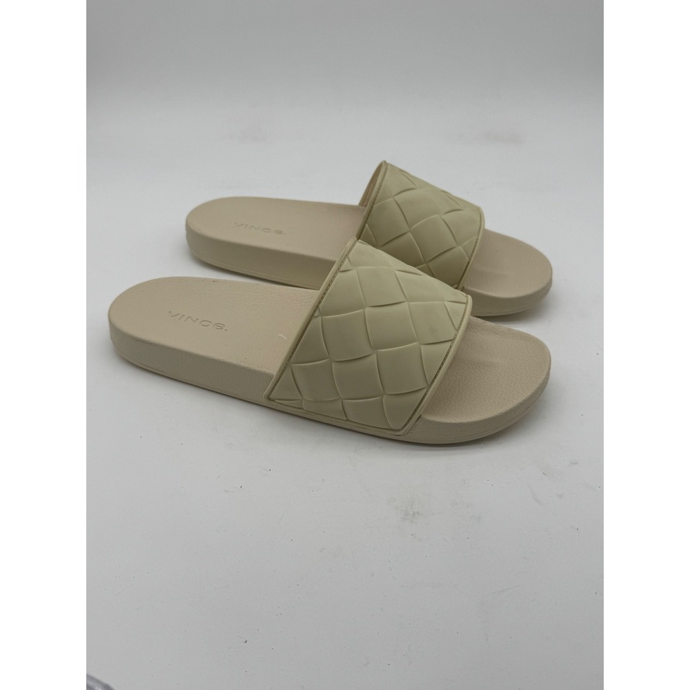 Vince Watley Woven Leather Slide Sandals Men's 12 /Women's 14 - Picture 8 of 9